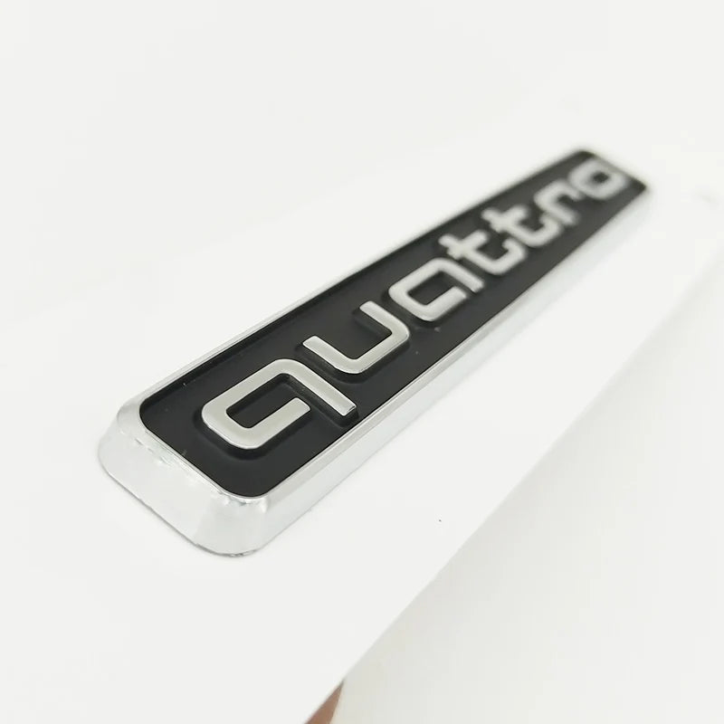 95mm 3D ABS Car Rear Trunk Badge Side Emblem Sticker For Audi A3 A4 A5 A6 A7 A1 A2 Q3 Q5 Q7 S3 S4 S5 S6 TT Quattro Accessories
