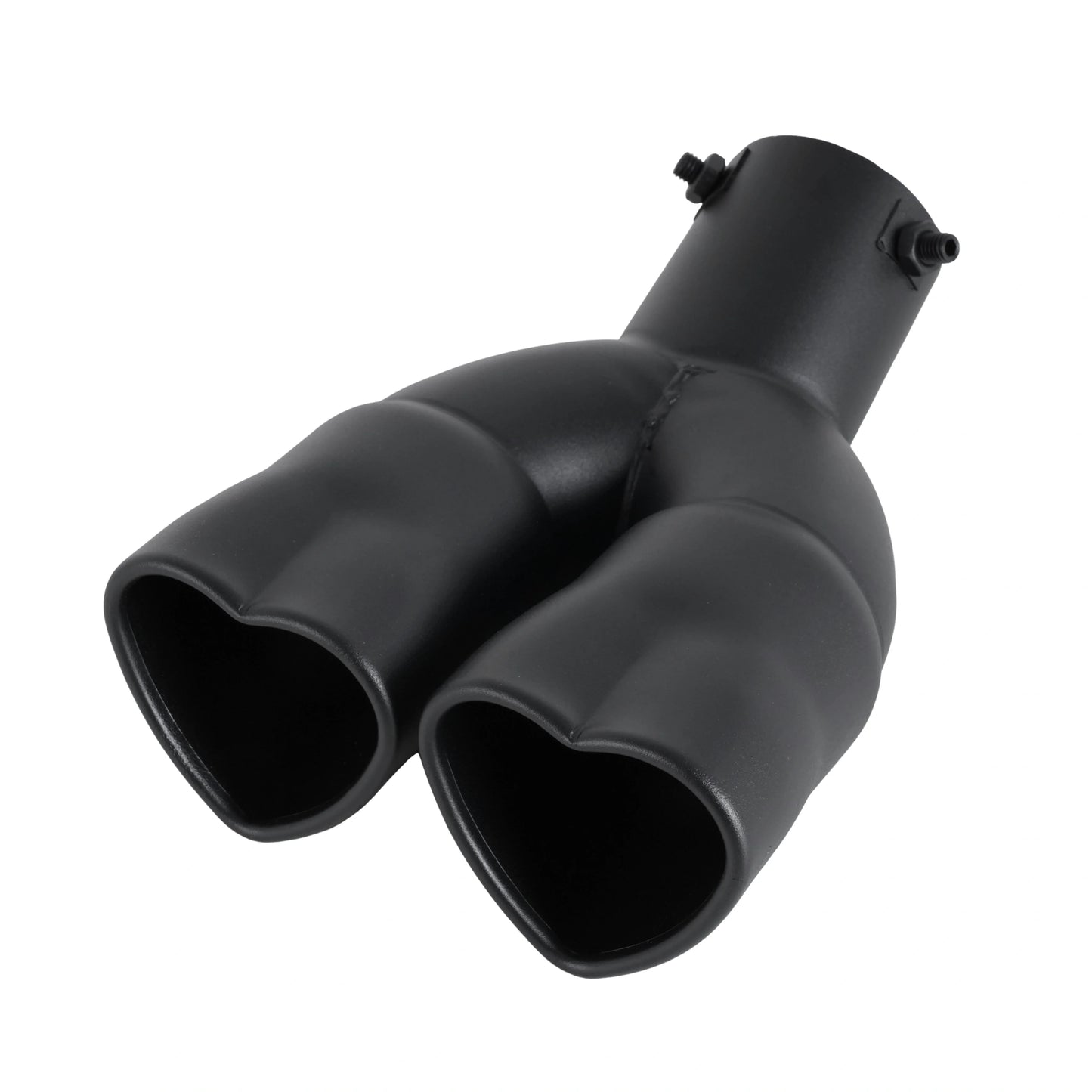 1Pcs Car Parts New Design Heart Shape Style Car Accessories Stainless Steel Black Exhaust Tips Muffler Tail Pipe