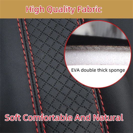 Car Seat Belt Pu Leather Safety Belt Shoulder Cover Breathable Protection Seat Belt Padding Pad Auto Interior Accessories