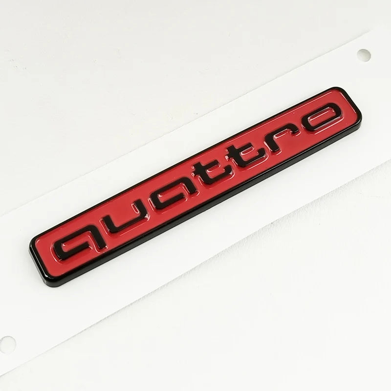 95mm 3D ABS Car Rear Trunk Badge Side Emblem Sticker For Audi A3 A4 A5 A6 A7 A1 A2 Q3 Q5 Q7 S3 S4 S5 S6 TT Quattro Accessories