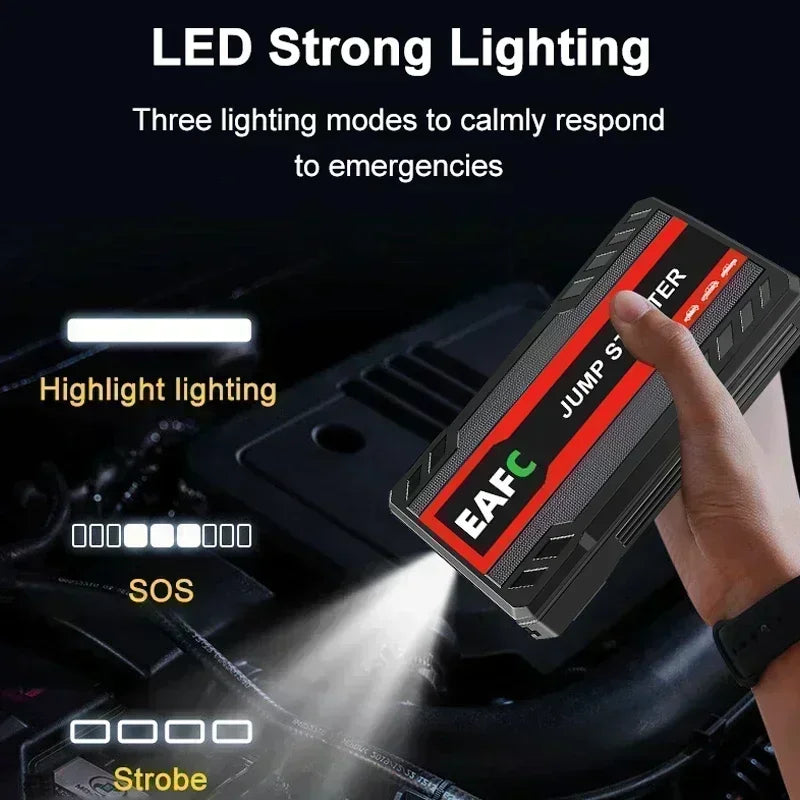 Car Jump Starter Battery Power Bank 600A for Car Starter Portable Emergency Booster 12V Auto Starting Device Petrol Diesel