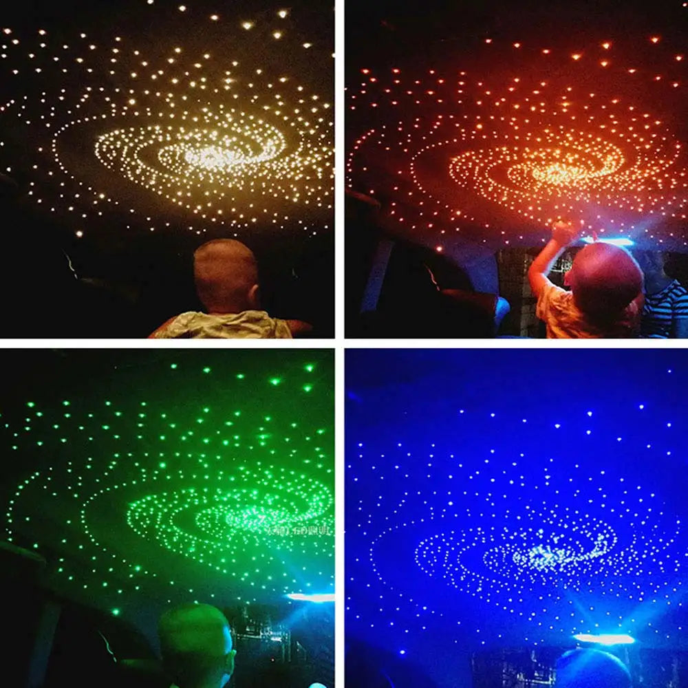 RGBW 1/2/4/6 split machine Car Roof Star Light APP Control Fiber Optic Star Ceiling Light Starry Sky ceiling for Car Home