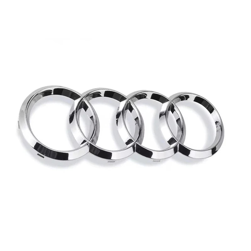 4 Rings ABS Car Front Hood Emblem Bonnet Logo Rear Trunk Badge For Audi A3 A4 A5 A6 A7 A1 A2 Q2 Q3 Q4 Q5 Q7 Q8 TT S3 S4 S5 S6 S7