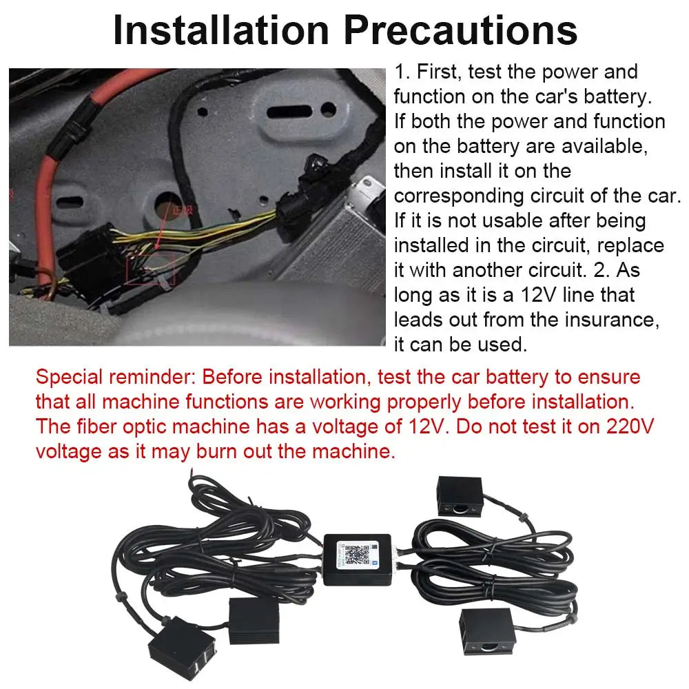 RGBW 1/2/4/6 split machine Car Roof Star Light APP Control Fiber Optic Star Ceiling Light Starry Sky ceiling for Car Home