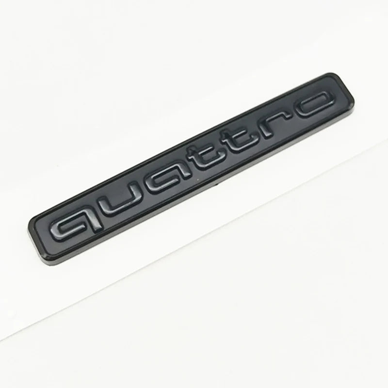 95mm 3D ABS Car Rear Trunk Badge Side Emblem Sticker For Audi A3 A4 A5 A6 A7 A1 A2 Q3 Q5 Q7 S3 S4 S5 S6 TT Quattro Accessories