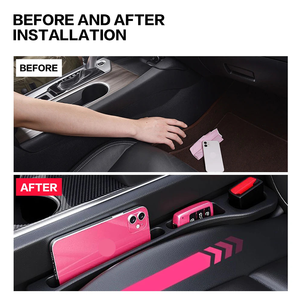 2PCS Car Seat Gap Filler Between Seats Crevice Interior Decoration Auto Accessories For BMW E46 E90 E60 F30 F10 E39 G20 F20 E92