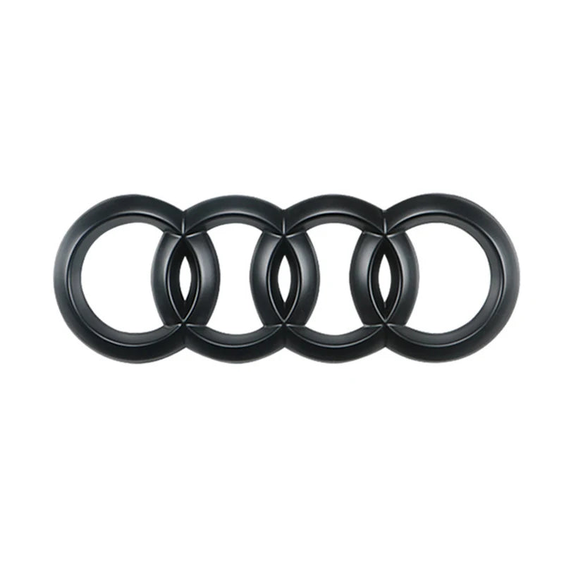 4 Rings ABS Car Front Hood Emblem Bonnet Logo Rear Trunk Badge For Audi A3 A4 A5 A6 A7 A1 A2 Q2 Q3 Q4 Q5 Q7 Q8 TT S3 S4 S5 S6 S7