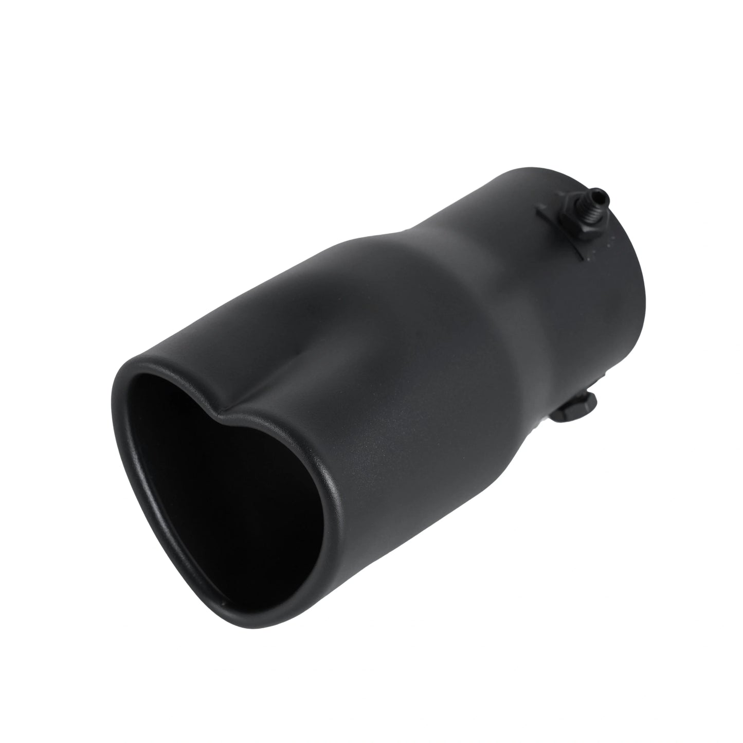 1Pcs Car Parts New Design Heart Shape Style Car Accessories Stainless Steel Black Exhaust Tips Muffler Tail Pipe