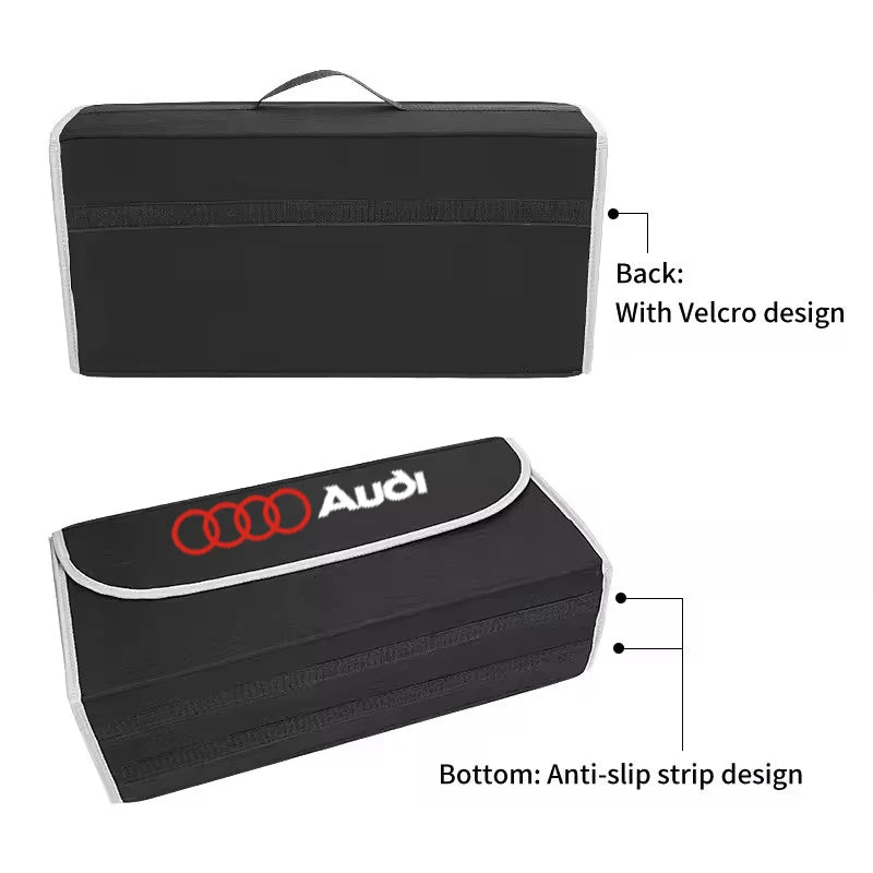 Car Trunk Organizer Box Large Capacity Folding Storage Bag For Audi A7 A3 A4 A6 A5 Q5 A1 Q7 Q3 Q4 TT SQ5 RSQ3 RSQ8 S3 S4 RS5 RS6