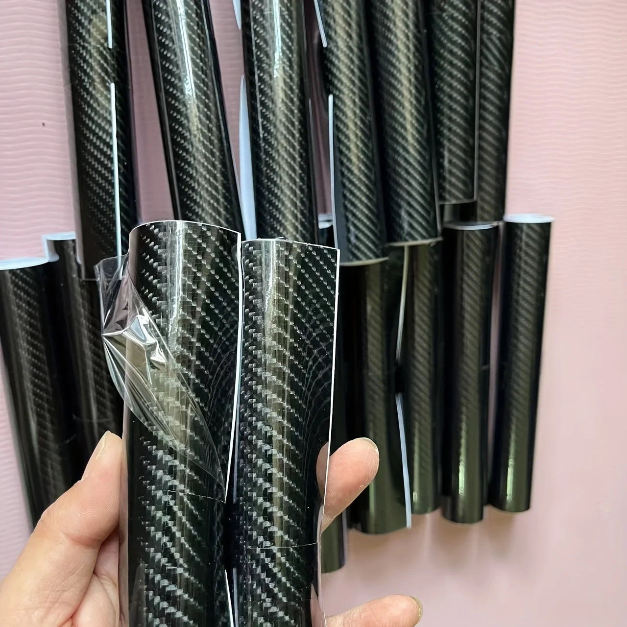 Carbon Fiber Car Body Vinyl Wrap Matte Accessories Glossy Black Sticker 3D 4D 5D 6D Auto Foil Cover Motorcycle Decoration Film