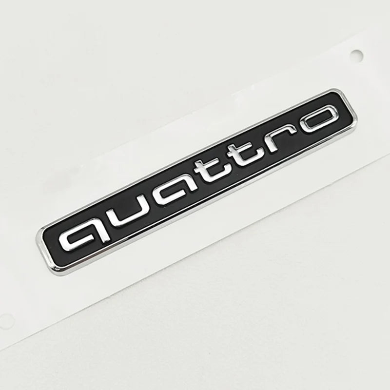 95mm 3D ABS Car Rear Trunk Badge Side Emblem Sticker For Audi A3 A4 A5 A6 A7 A1 A2 Q3 Q5 Q7 S3 S4 S5 S6 TT Quattro Accessories