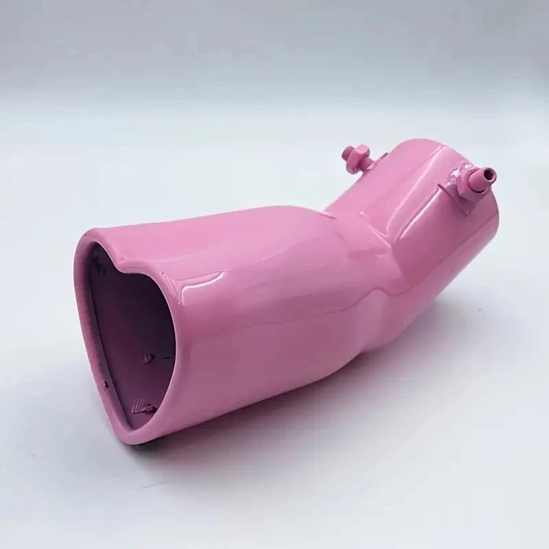 2.5-inch car heart-shaped style single outlet exhaust pipe stainless steel rear exhaust head muffler tailpipe exhaust pipe
