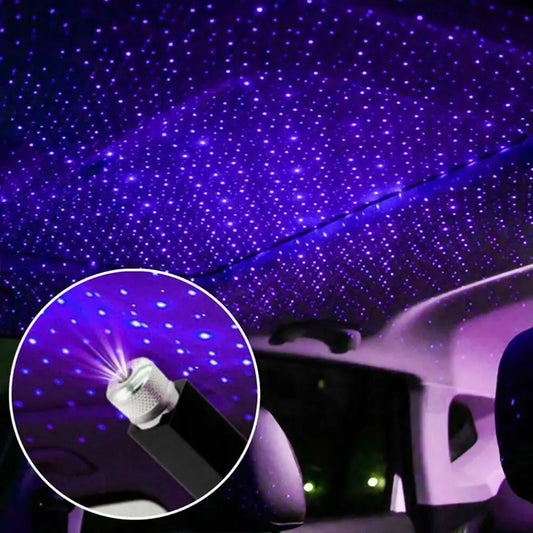 LED Starry Sky Lamp Car Laser Star Roof Light 5V USB Powered Galaxy Star Atmosphere Light Projector Lamp For Room Ceiling Decor