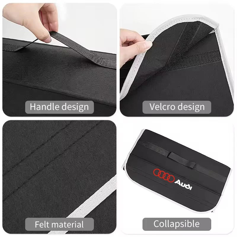 Car Trunk Organizer Box Large Capacity Folding Storage Bag For Audi A7 A3 A4 A6 A5 Q5 A1 Q7 Q3 Q4 TT SQ5 RSQ3 RSQ8 S3 S4 RS5 RS6