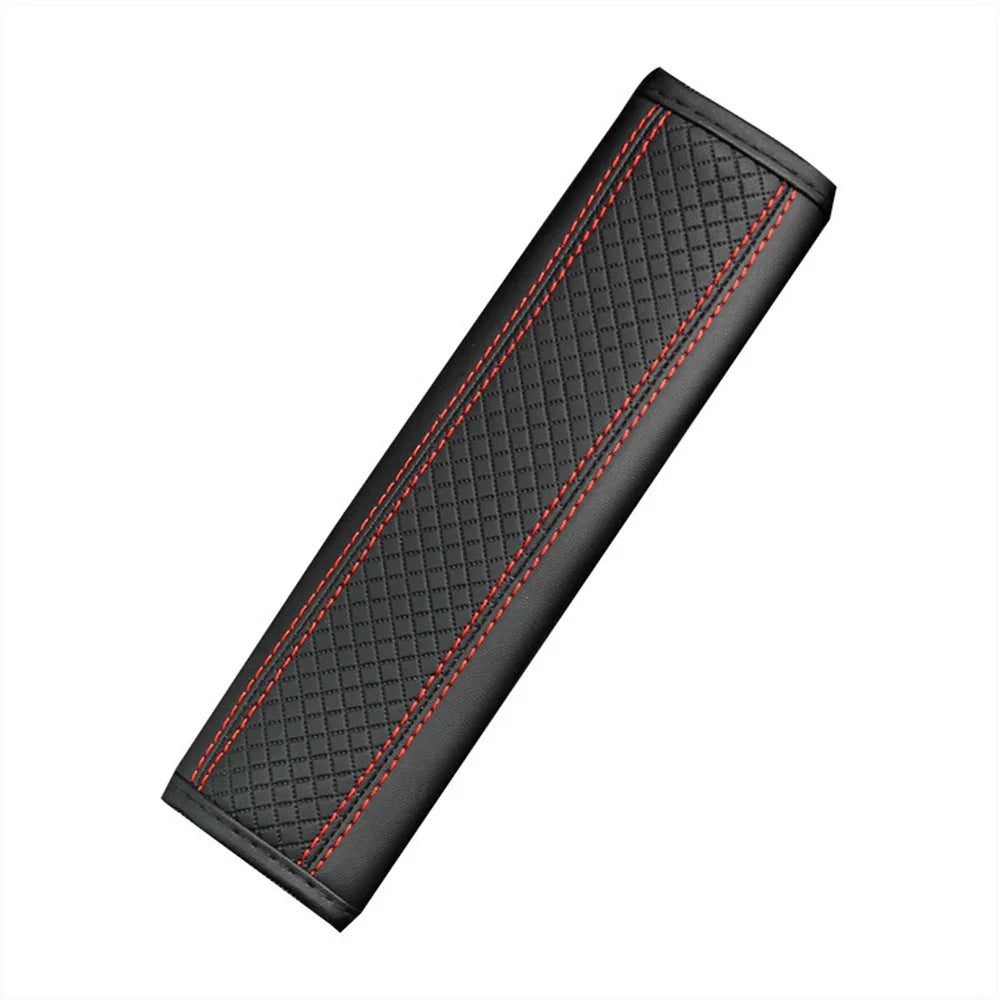 Car Seat Belt Pu Leather Safety Belt Shoulder Cover Breathable Protection Seat Belt Padding Pad Auto Interior Accessories