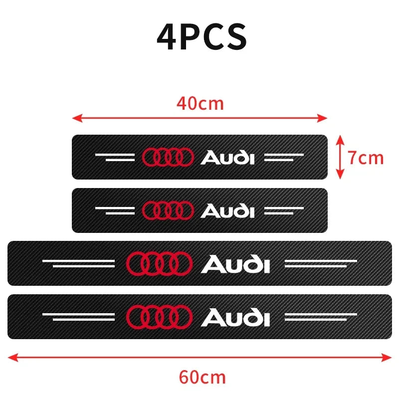 4PCS/8PCS automobile Allroad logo threshold sticker is suitable for Audi ALLROAD A5A6A3A7Q8Q5 Q7A5A6Slinett TT Car doorsill logo