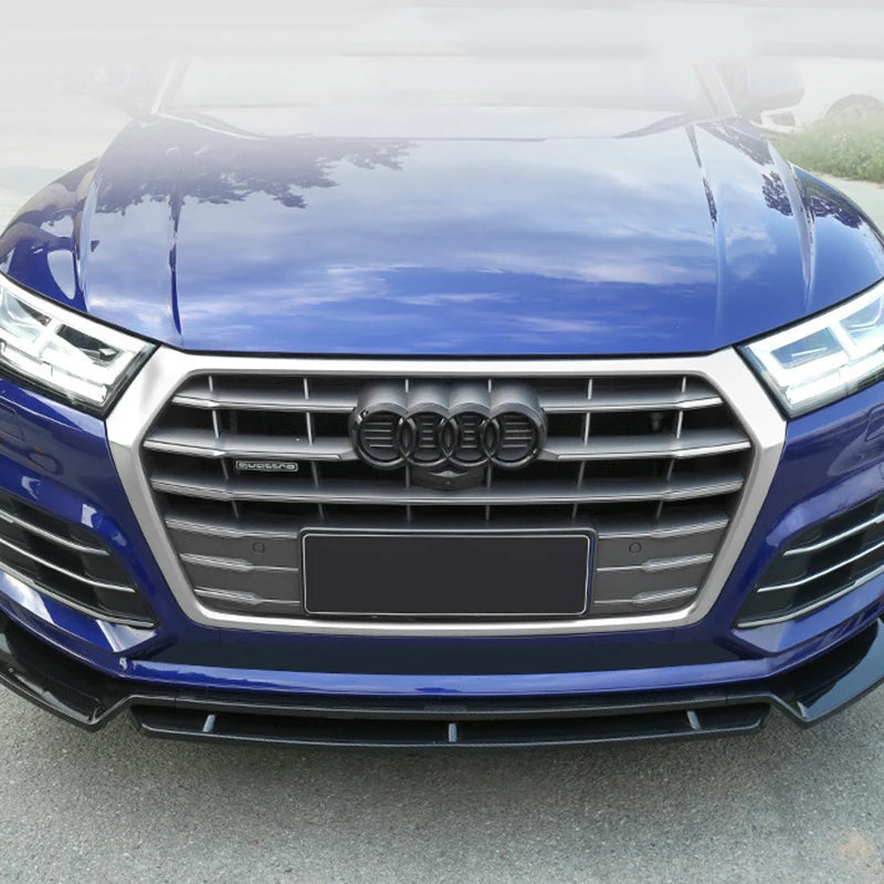 4 Rings ABS Car Front Hood Emblem Bonnet Logo Rear Trunk Badge For Audi A3 A4 A5 A6 A7 A1 A2 Q2 Q3 Q4 Q5 Q7 Q8 TT S3 S4 S5 S6 S7