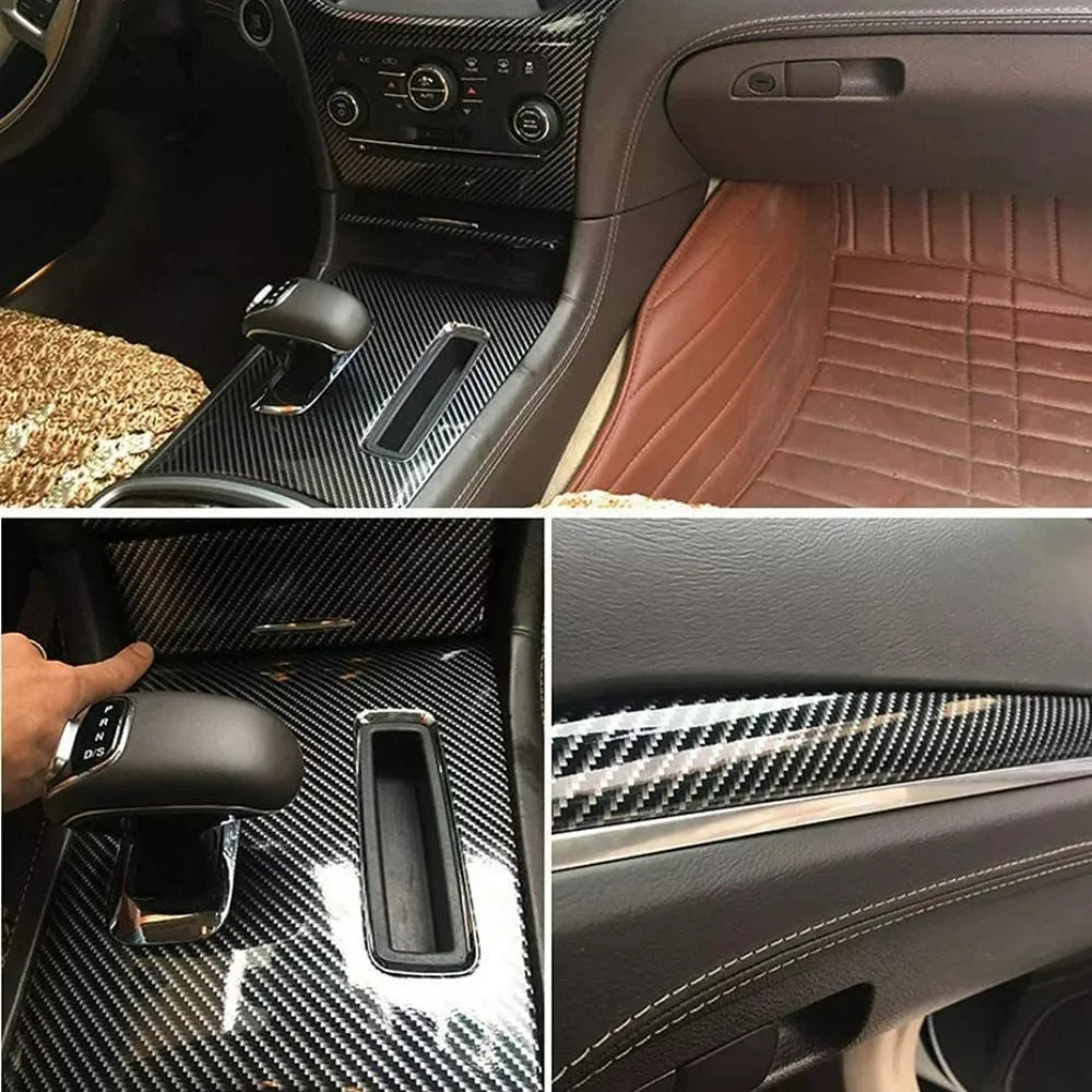 Carbon Fiber Car Body Vinyl Wrap Matte Accessories Glossy Black Sticker 3D 4D 5D 6D Auto Foil Cover Motorcycle Decoration Film