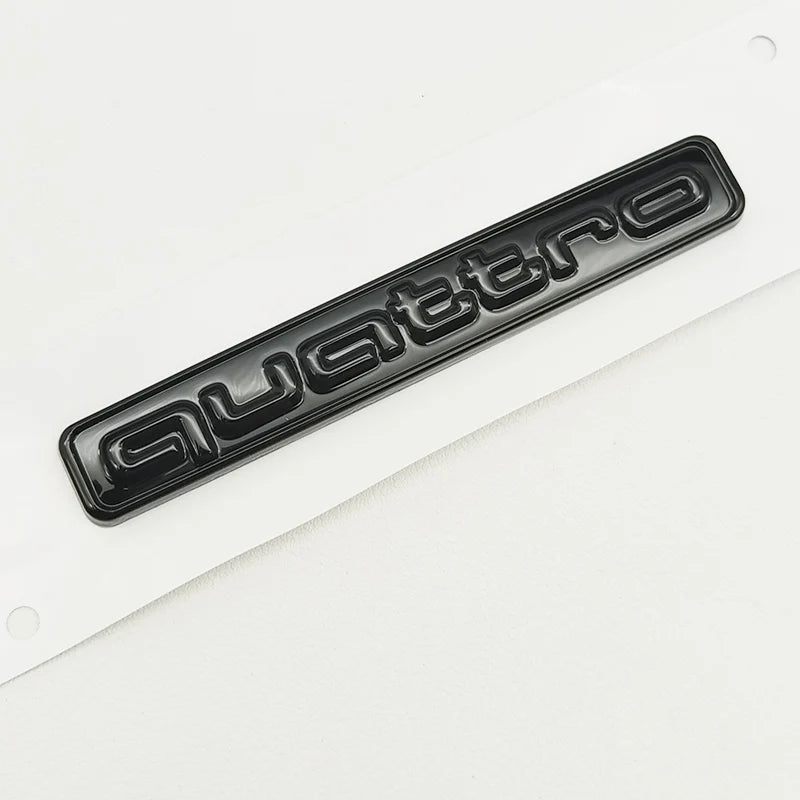 95mm 3D ABS Car Rear Trunk Badge Side Emblem Sticker For Audi A3 A4 A5 A6 A7 A1 A2 Q3 Q5 Q7 S3 S4 S5 S6 TT Quattro Accessories