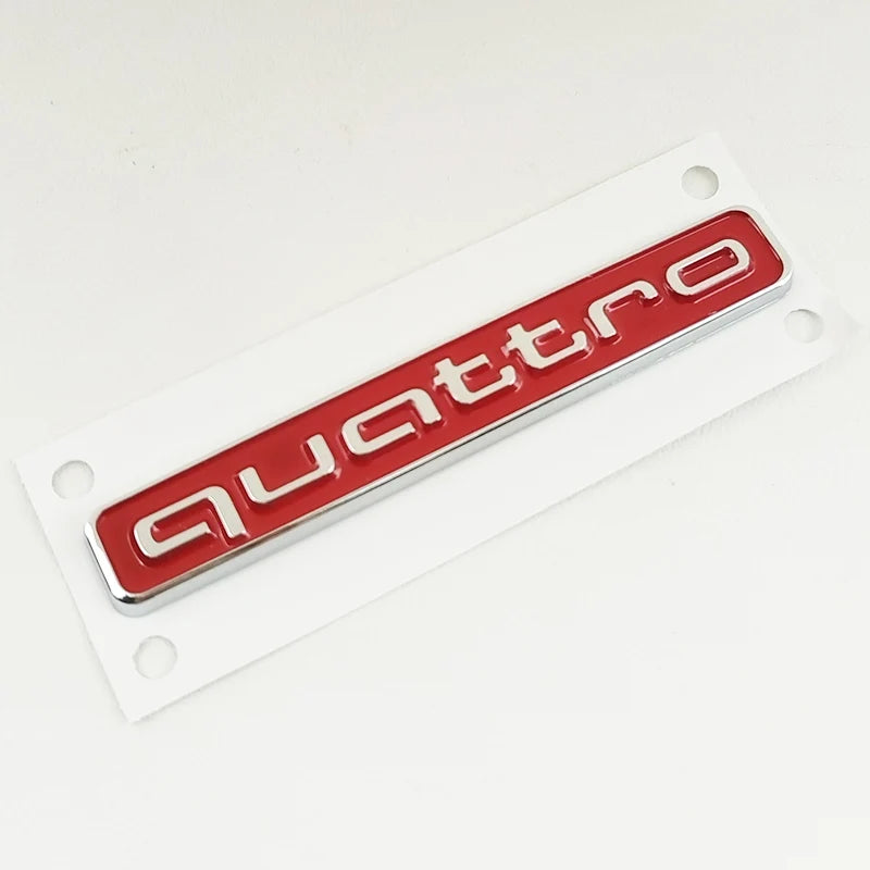 95mm 3D ABS Car Rear Trunk Badge Side Emblem Sticker For Audi A3 A4 A5 A6 A7 A1 A2 Q3 Q5 Q7 S3 S4 S5 S6 TT Quattro Accessories