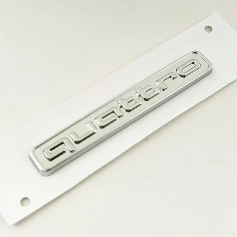 95mm 3D ABS Car Rear Trunk Badge Side Emblem Sticker For Audi A3 A4 A5 A6 A7 A1 A2 Q3 Q5 Q7 S3 S4 S5 S6 TT Quattro Accessories