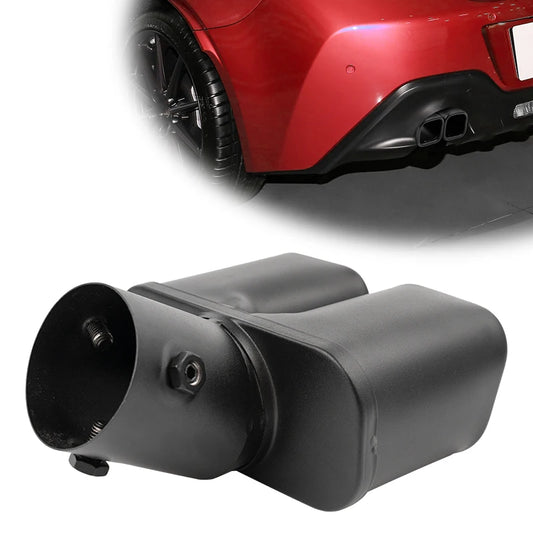 1Pcs Car Parts New Design Heart Shape Style Car Accessories Stainless Steel Black Exhaust Tips Muffler Tail Pipe