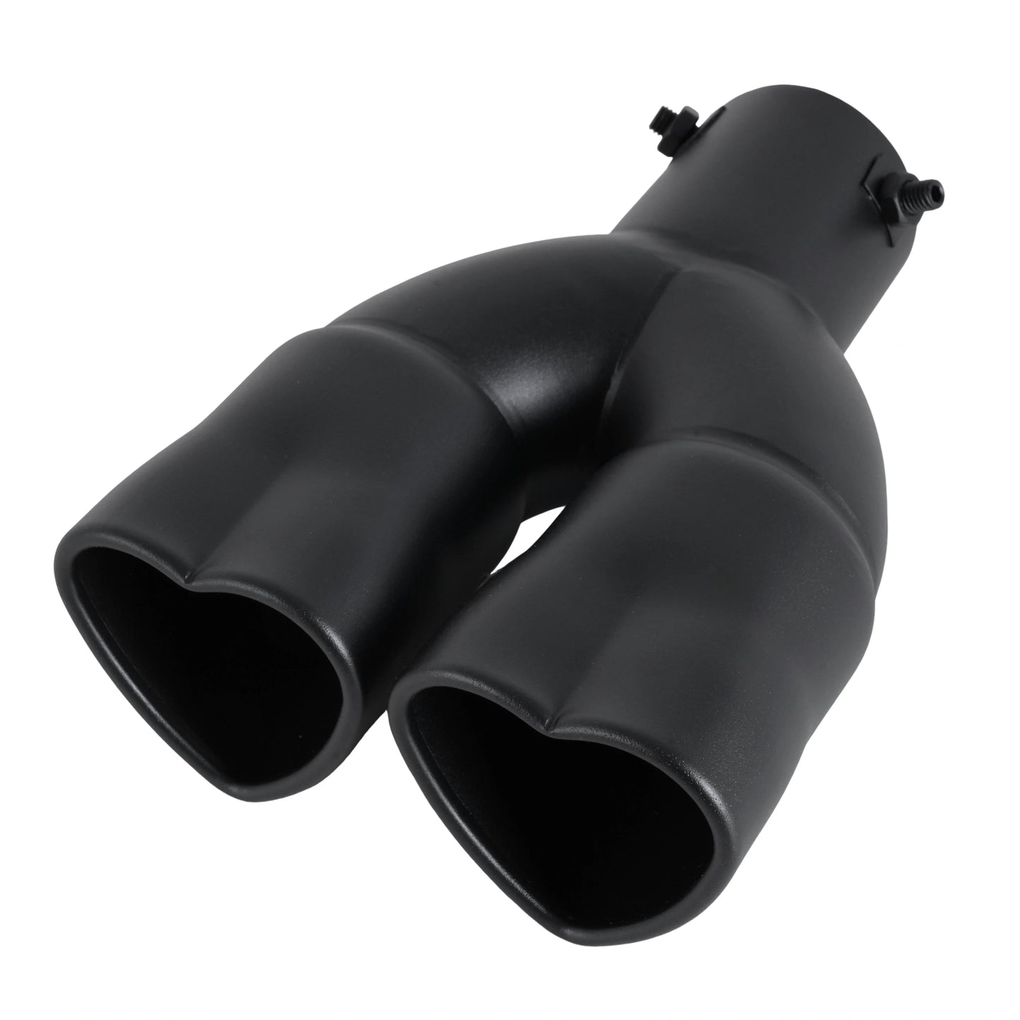 1Pcs Car Parts New Design Heart Shape Style Car Accessories Stainless Steel Black Exhaust Tips Muffler Tail Pipe