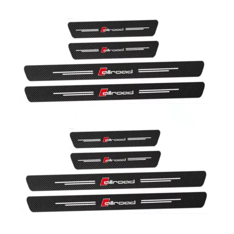 4PCS/8PCS automobile Allroad logo threshold sticker is suitable for Audi ALLROAD A5A6A3A7Q8Q5 Q7A5A6Slinett TT Car doorsill logo