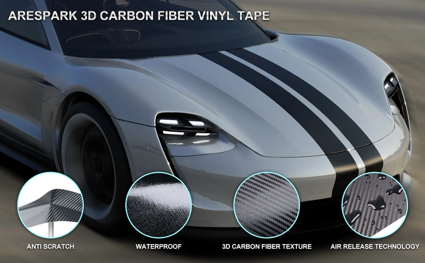 Carbon Fiber Car Body Vinyl Wrap Matte Accessories Glossy Black Sticker 3D 4D 5D 6D Auto Foil Cover Motorcycle Decoration Film