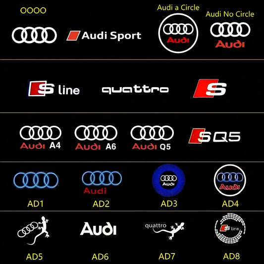 Car Door Welcome Light Led Projector Lamp For Audi A3 A4 B8 8P 8V A6 C7 A5 Q5 B7 B6 B9 SLINE QUTTRO RS Q3 Q7 S3 S4 S5 SQ5 S6 A8
