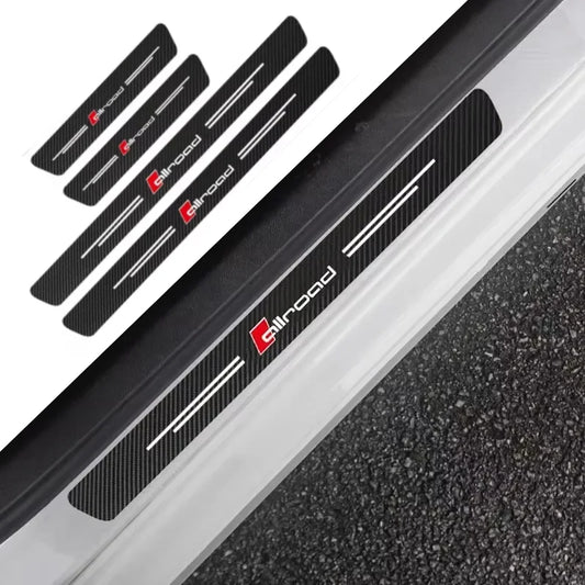 4PCS/8PCS automobile Allroad logo threshold sticker is suitable for Audi ALLROAD A5A6A3A7Q8Q5 Q7A5A6Slinett TT Car doorsill logo