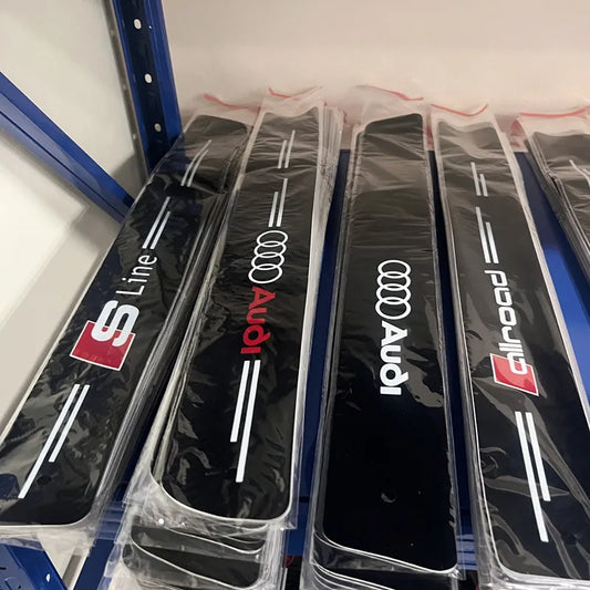 4PCS/8PCS automobile Allroad logo threshold sticker is suitable for Audi ALLROAD A5A6A3A7Q8Q5 Q7A5A6Slinett TT Car doorsill logo