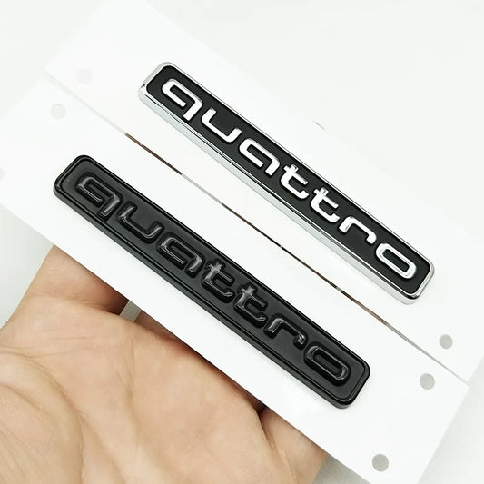 95mm 3D ABS Car Rear Trunk Badge Side Emblem Sticker For Audi A3 A4 A5 A6 A7 A1 A2 Q3 Q5 Q7 S3 S4 S5 S6 TT Quattro Accessories